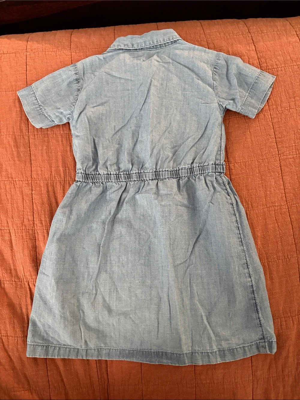 Carter's Light Blue Denim Shirt Dress